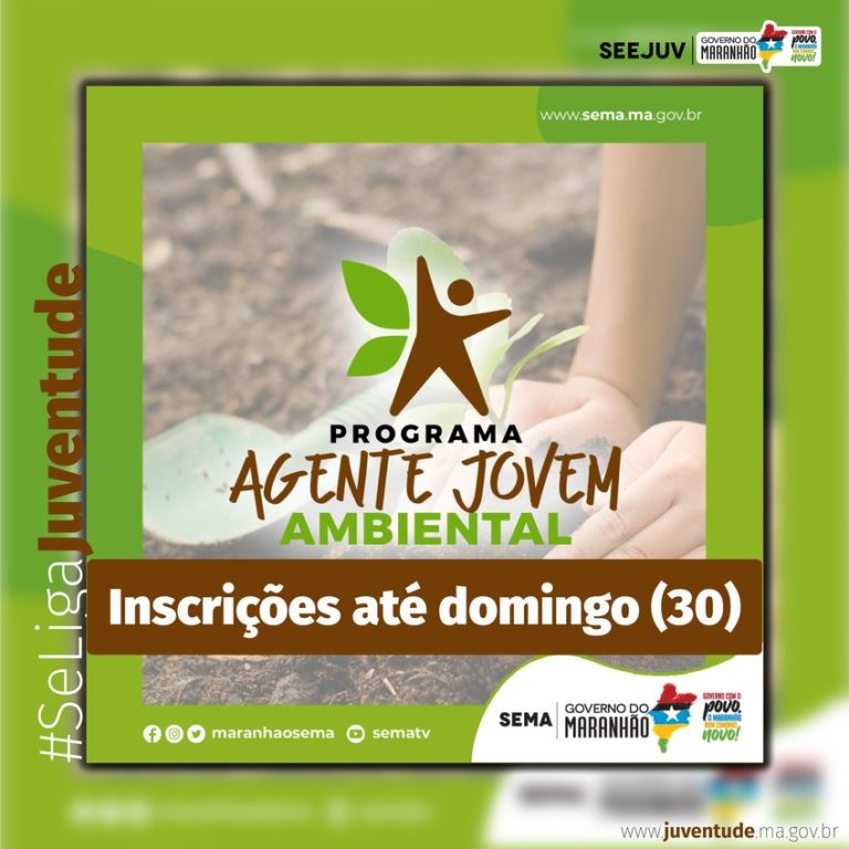 Programa Agente Jovem Ambiental encerra inscrições neste domingo Daniela Bandeira